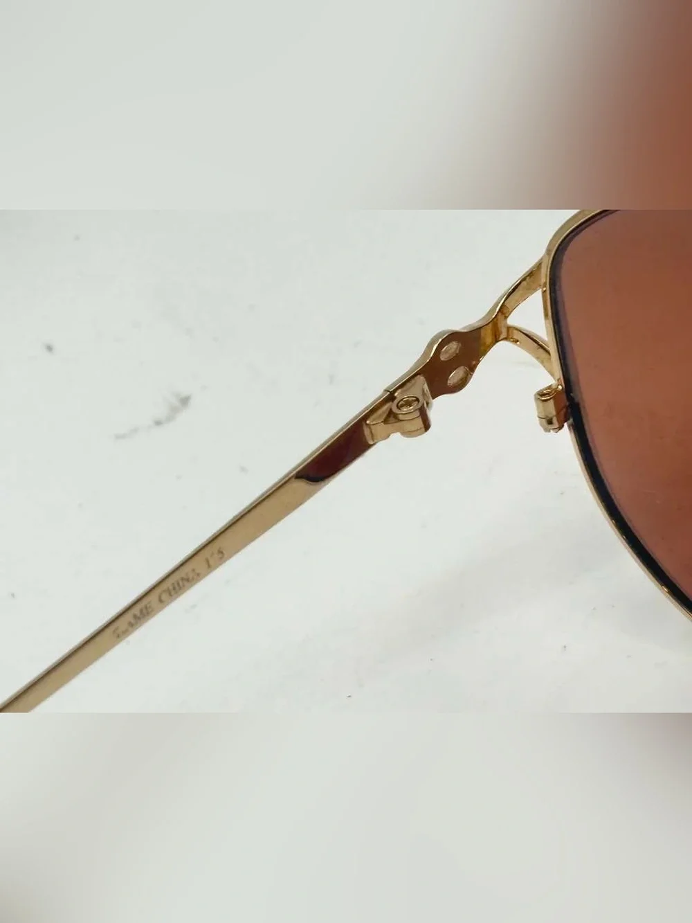 MK Collection Terry Gold Blue Oval Metal Sunglasses Frames Only